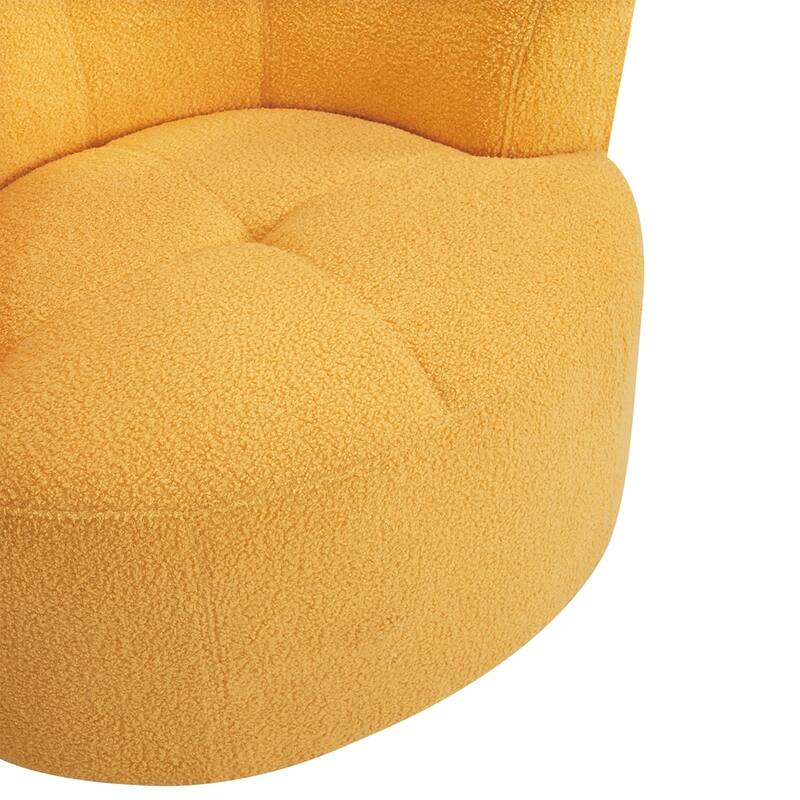 360°Swivel Chair Upholstered Accent Barrel Chair