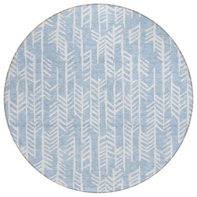 HomeRoots Tribal Transitional Rectangle Outdoor Rug