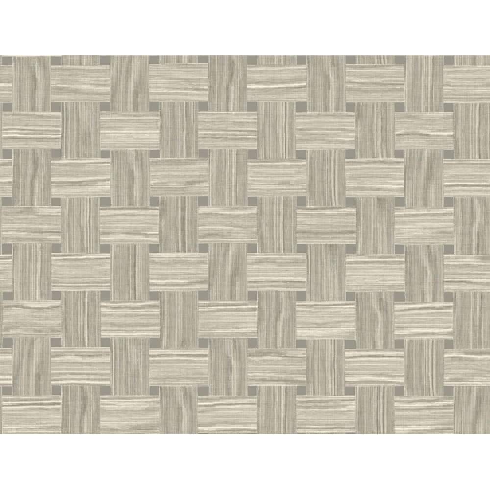 Seabrook Designs Basketweave Embossed Vinyl Unpasted Wallpaper