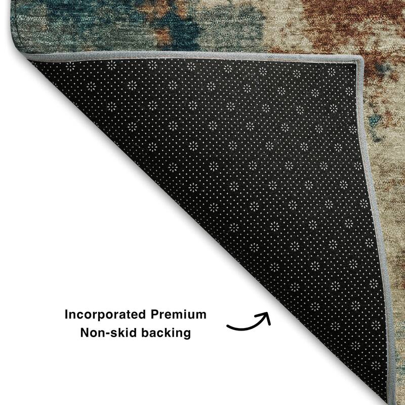 Premium Washable Super Soft Abstract Contemporary Mayfield Rug