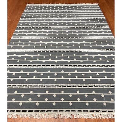 HERAT ORIENAL Handmade 5'6 x 8' Wool Kilim Rug - 5'6 x 8'