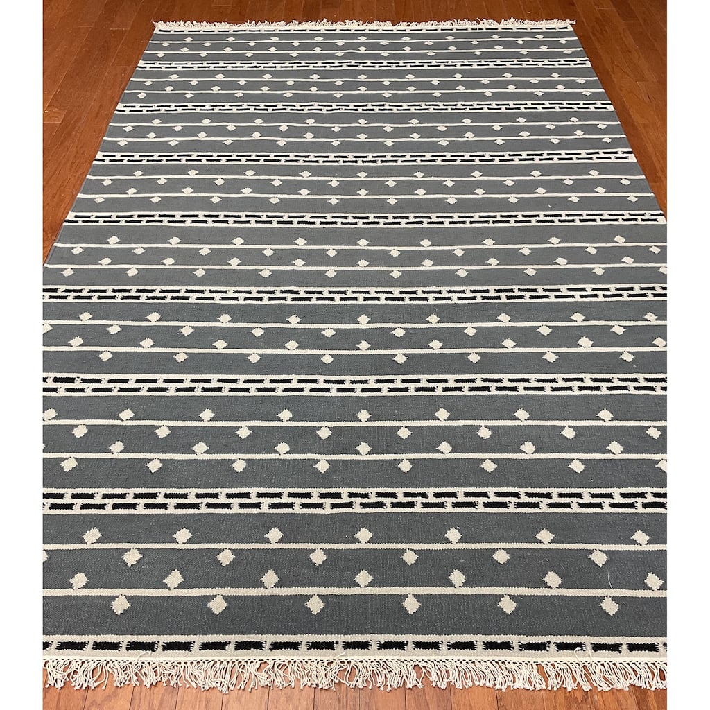 HERAT ORIENAL Handmade 5'6 x 8' Wool Kilim Rug - 5'6 x 8'