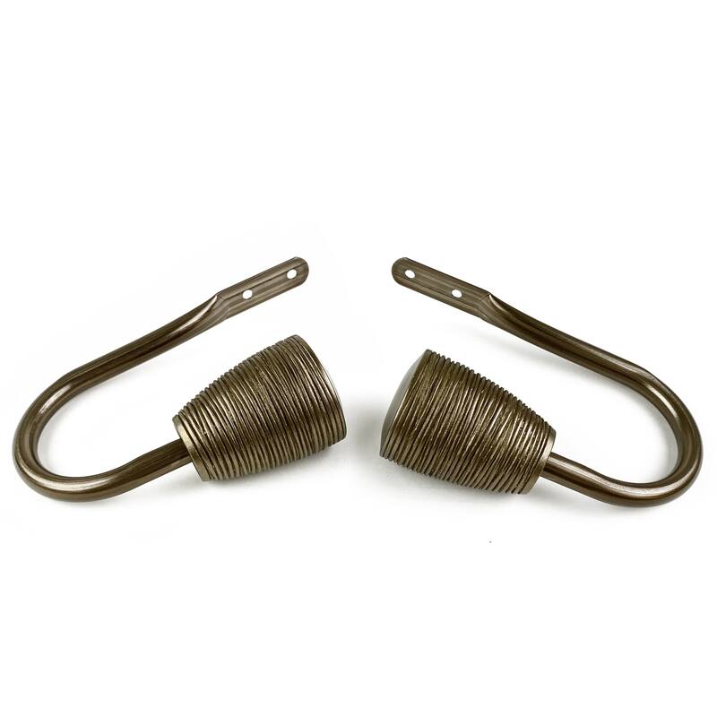InStyleDesign Zephania Curtain Holdback Pair - Antique Brass