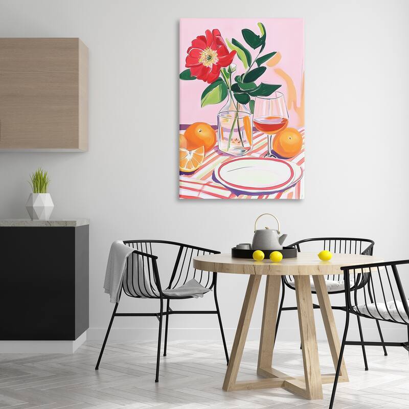 Stupell Pastel Hued Table Setting Canvas Wall Art Design By Andreas Magnusson
