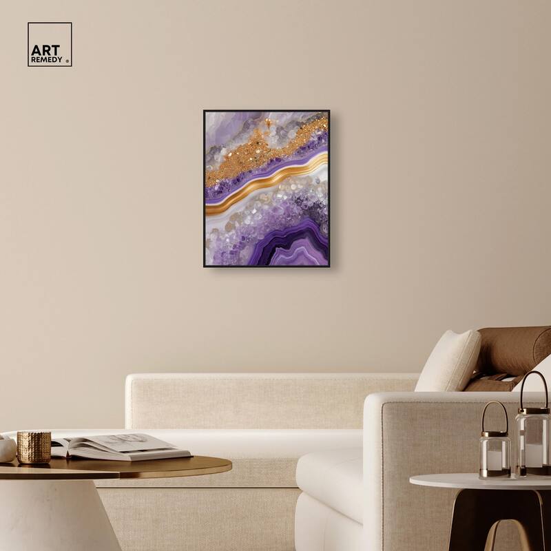 Gemstone Labyrinth II Canvas by Art Remedy