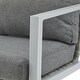 preview thumbnail 13 of 13, 34"H Aluminum Lounge Chair with Sleek Rope Accents and Comfortable Cushions, Perfect for Modern Outdoor and Indoor Spaces