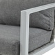 preview thumbnail 11 of 14, 34"H Set of 2 Aluminum Lounge Chair with Sleek Rope Accents and Comfortable Cushions, for Modern Outdoor and Indoor Spaces