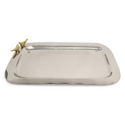 Jiallo Love Birds Rectangular Tray 15.25 x 9"