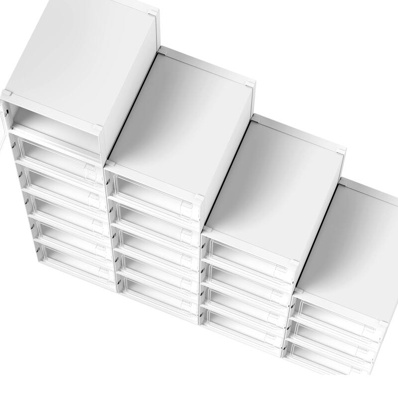 Plastic Shoe Storage Box Set