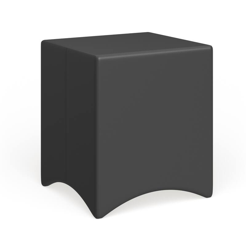 Baxton Studio Dorian Black Faux Leather Upholstered Modern Nightstand