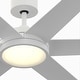 preview thumbnail 2 of 16, Fanimation Brawn 64 inch Indoor/Outdoor Smart Ceiling Fan with LED CCT Select Light Kit and Remote - Matte White