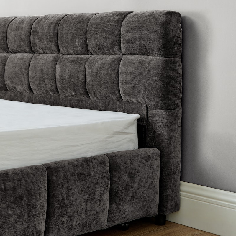 California King size Upholstered Bed