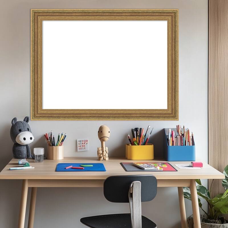 Elliot Gold Framed Dry Erase Magnetic Board