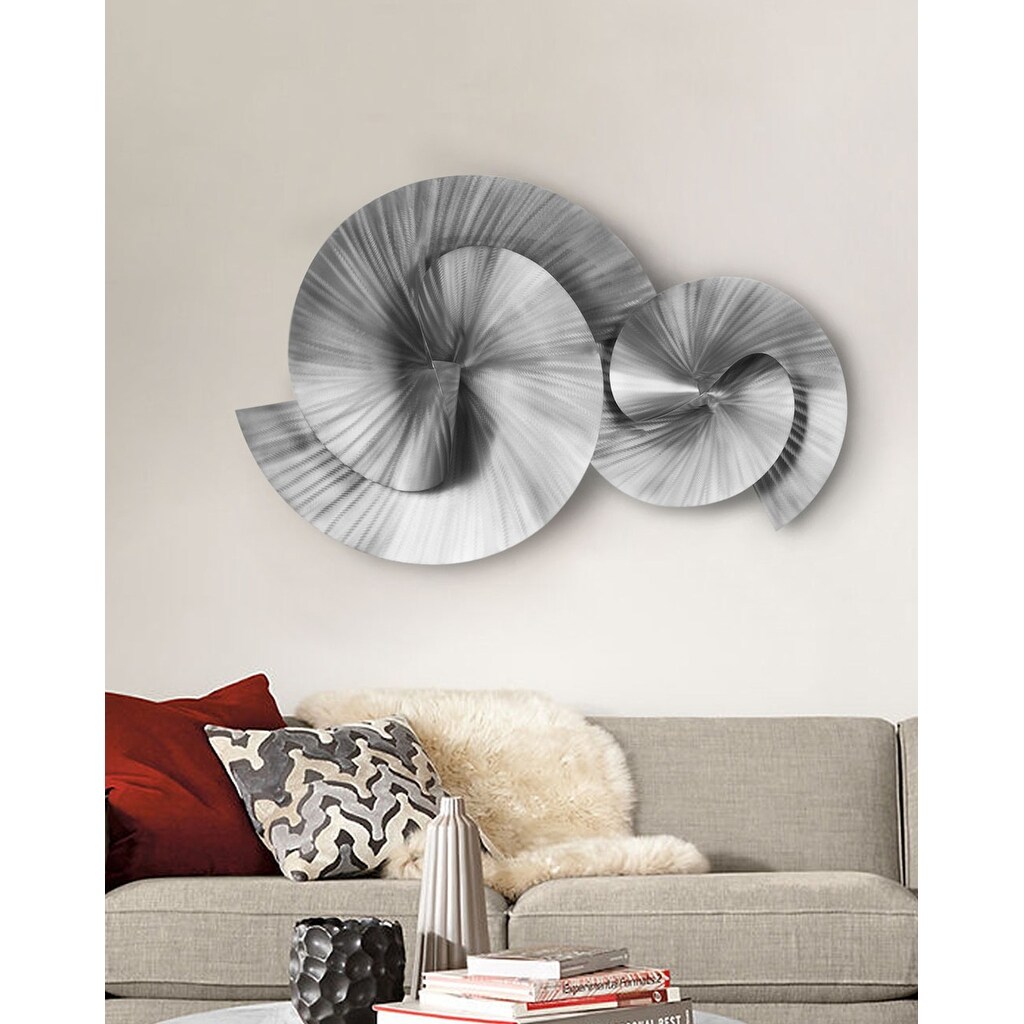 Shop Winding Path Brushed Nickel Wall Art Overstock 21612181