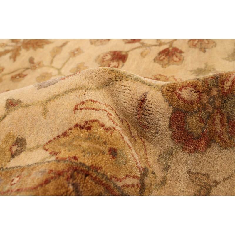 ECARPETGALLERY Hand-knotted Jamshidpour Ivory Wool Rug - 6'2 x 9'1