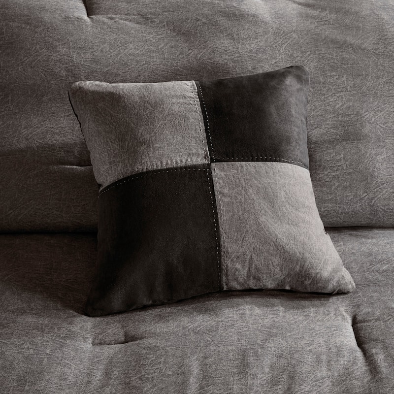 Madison Park Westbrook 7 Piece Faux Suede Comforter Set