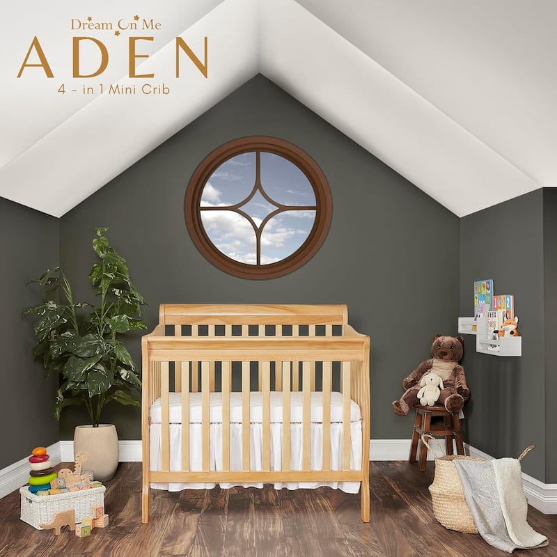 Dream On Me Aden Convertible 4-in-1 Mini Crib