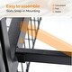 preview thumbnail 7 of 6, Black Twin Bunk Bed with Drawers Outlet Light Strip Iron Bed USA