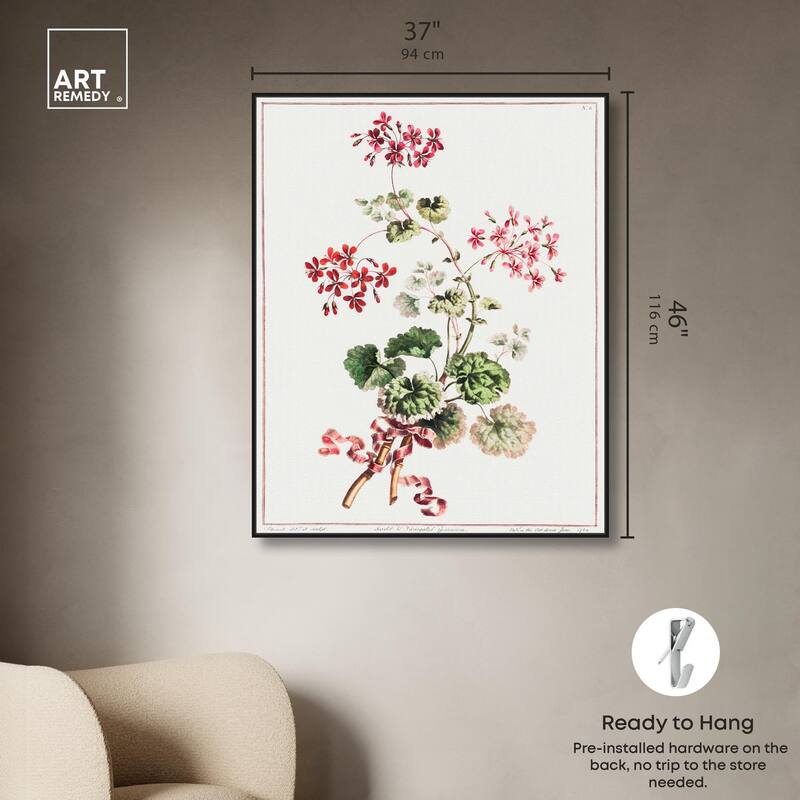 Carlet Variegated Geranium 1801 Canvas by Art Remedy