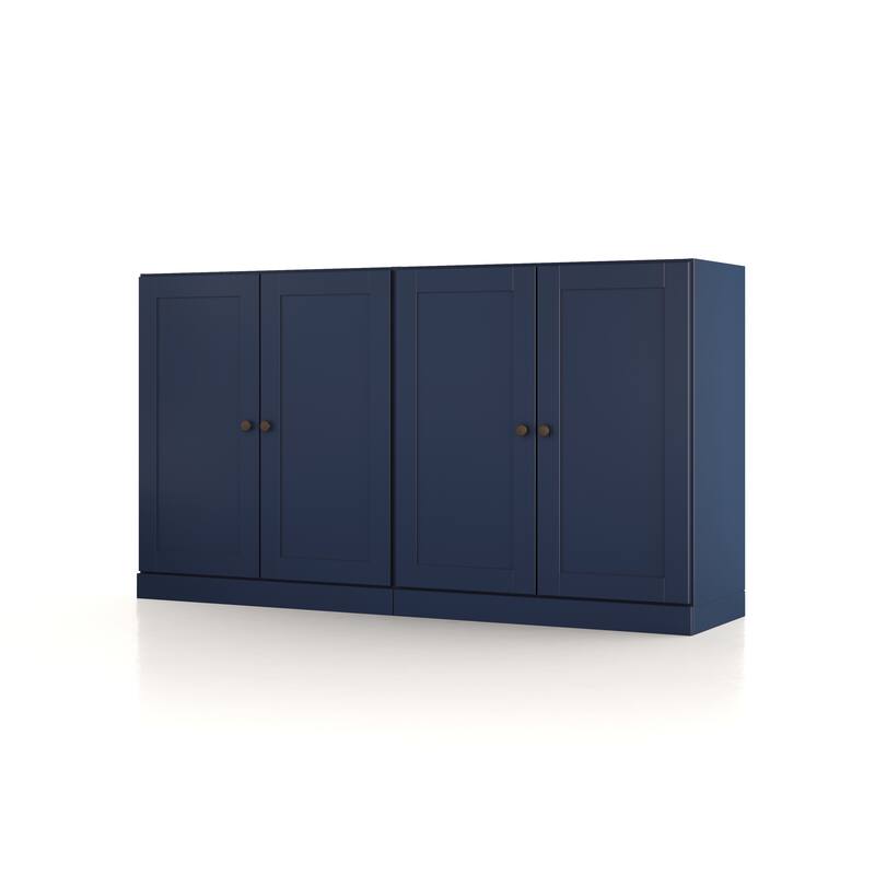 Palace Imports 100% Solid Wood 64" Sideboard with Raised Panel Doors & Adjustable Shelves