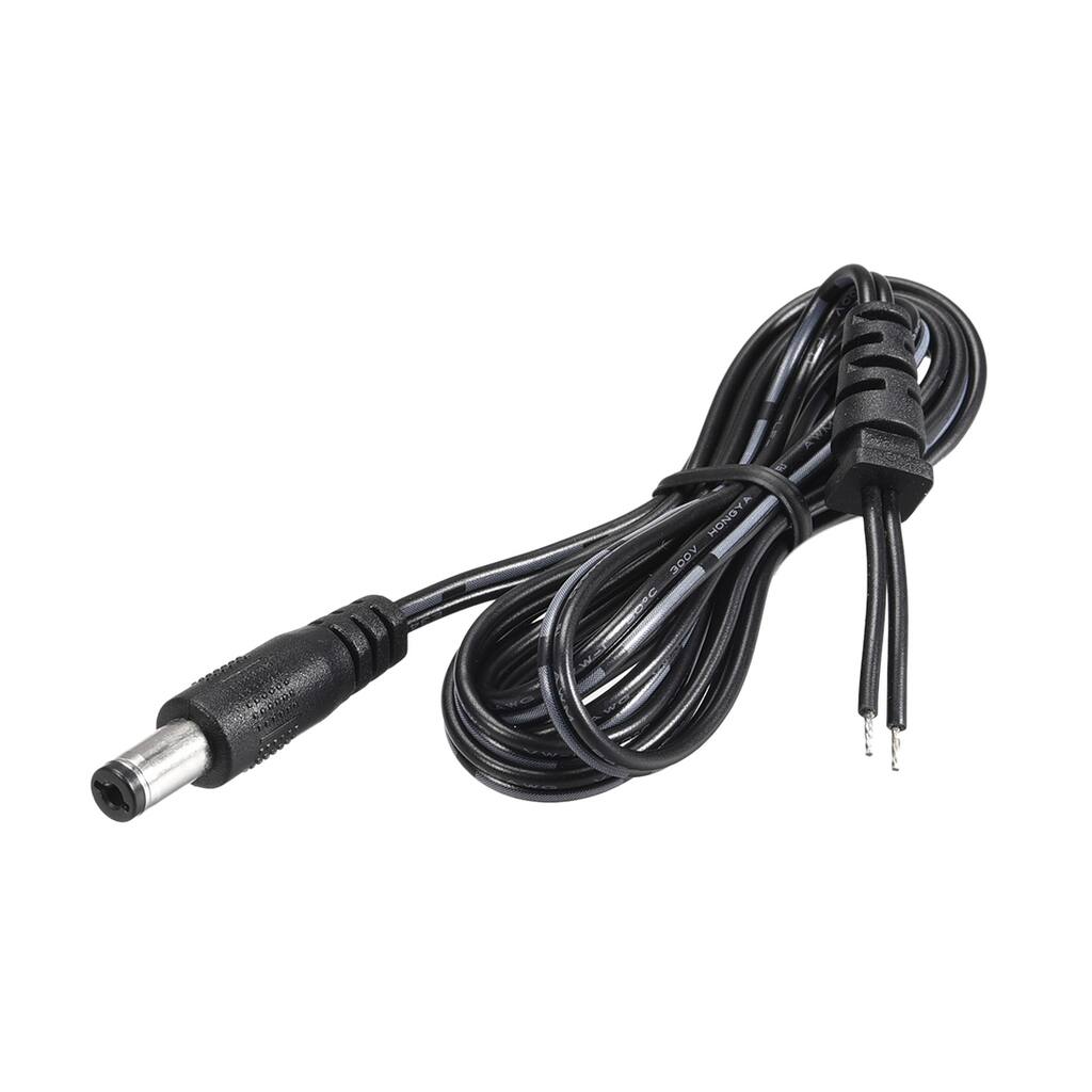 1.2M/4FT 4.0mm x 1.7mm 2A Male Plug DC Power Adapter Connector Cable Cord - Black