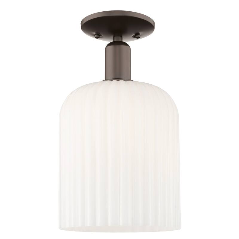 Innovations Lighting Endless Possibilities Arcadia - Bridal Veil - 1 Light 8" Semi-Flush Mount
