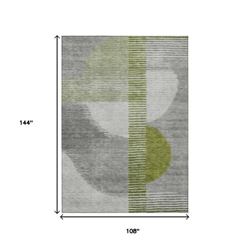 HomeRoots Geometric Transitional Rectangle Outdoor Rug