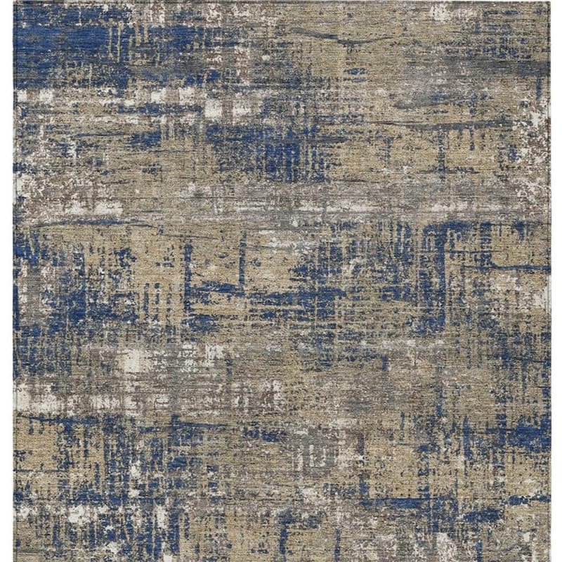 HomeRoots Geometric Transitional Rectangle Outdoor Rug
