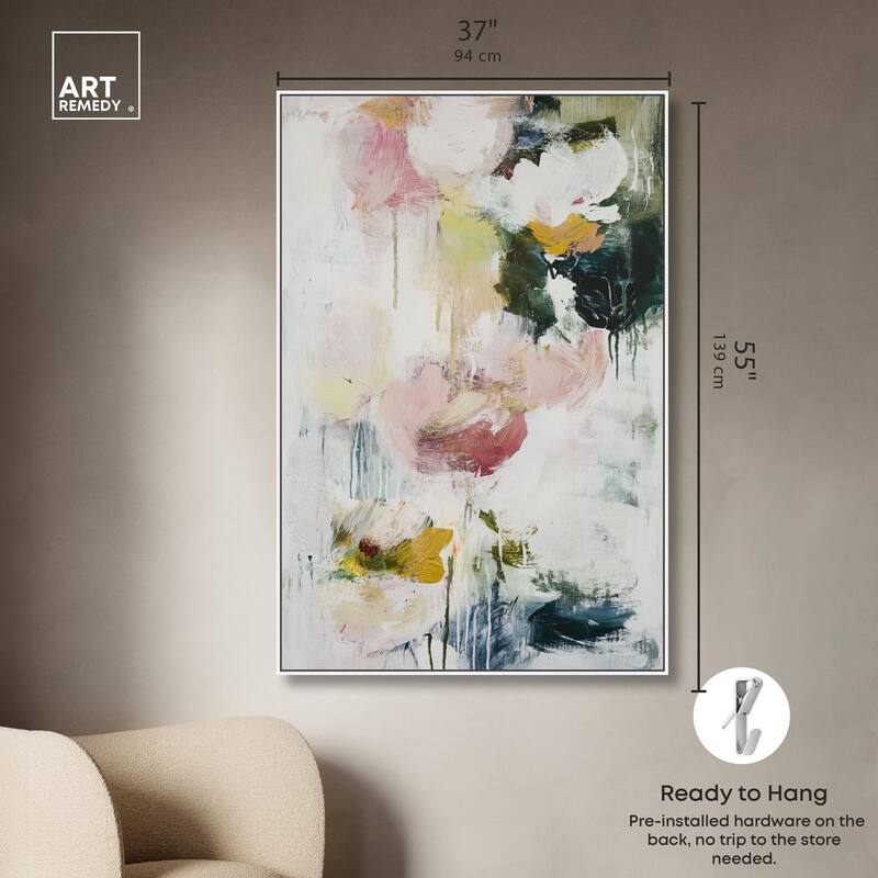 Dripping Colors IV Canvas by Art Remedy
