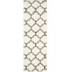 preview thumbnail 88 of 99, SAFAVIEH Montreal Shag Sadia 2-inch Thick Rug 2'3" x 9' Runner - Ivory/Grey - Runner