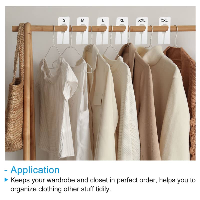 100pcs Clothes Dividers, Clothing Rack Dividers Rectangle Separator