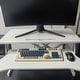 preview thumbnail 3 of 9, 32 Inch Desk Converter Height Adjustable Sit to Stand Riser Computer Desk