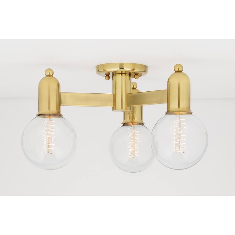 Mitzi by Hudson Valley Bryce 3-Light Semi Flush Mount