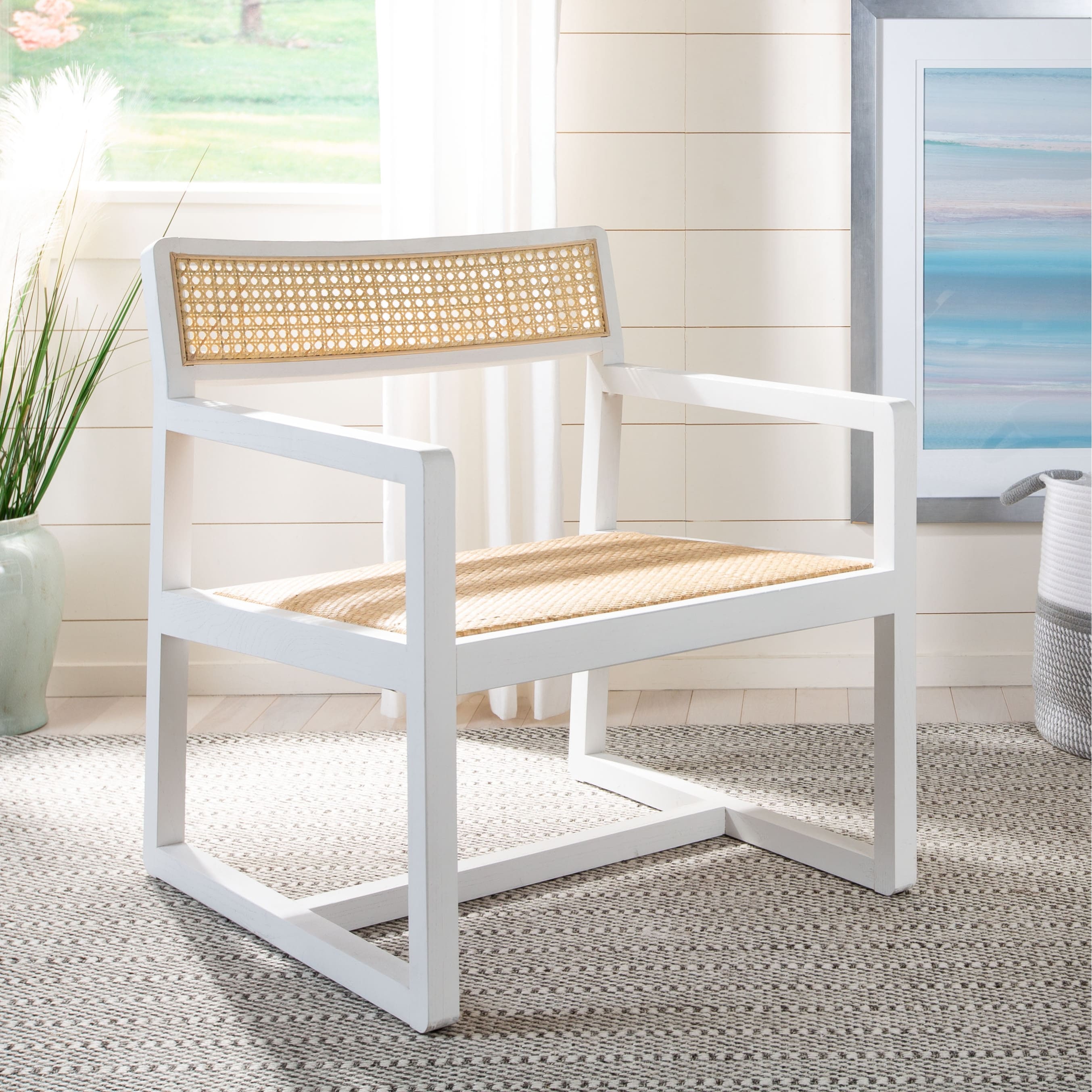 Safavieh lula cane accent chair clearance