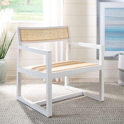 SAFAVIEH Lula Cane Accent Chair - 27.8" x 25.5" x 29.3"