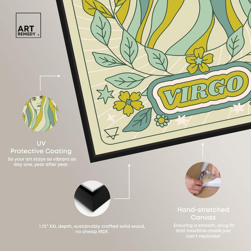 Virgo Stars Card Canvas by Art Remedy