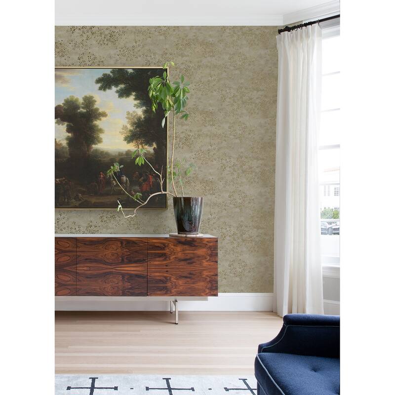 A-Street Prints Arian Gold Inkburst Wallpaper