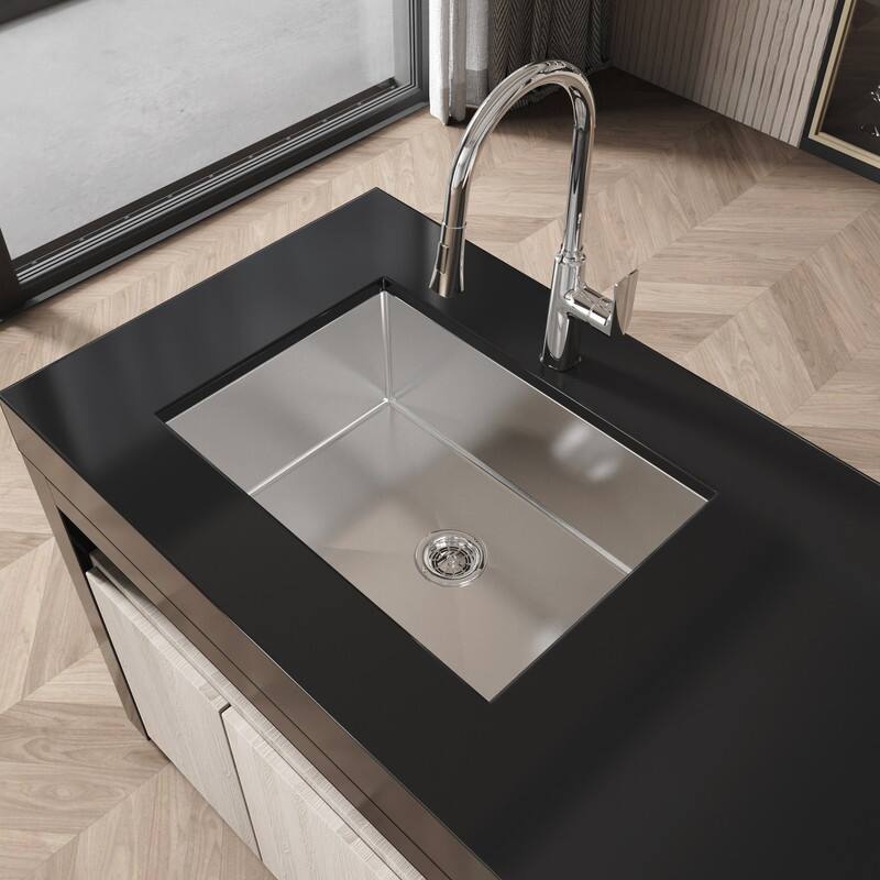 MEDUNJESS Stainless Steel drop in single bowl kitchen sink