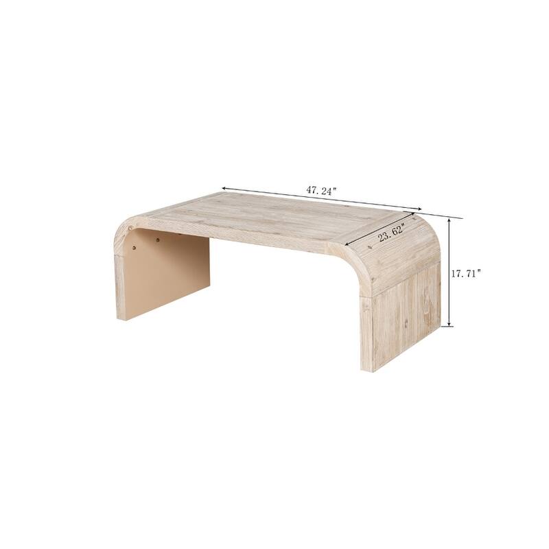 Coffee Table, Rustic Wood Center Table, Rectangle Cocktail Tea Table