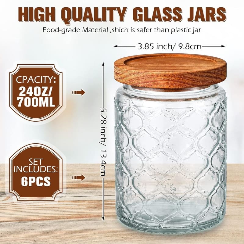 Glass Food Storage Containers with Wood Lids Bed Bath & Beyond 39467234