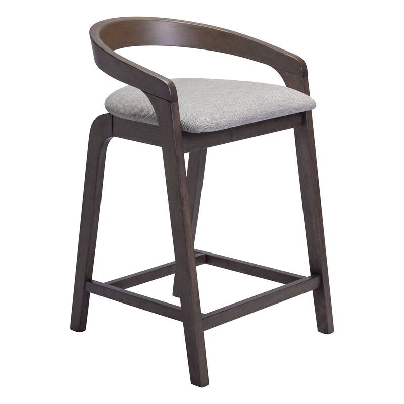 Troy Counter Stool Dove Gray & Espresso