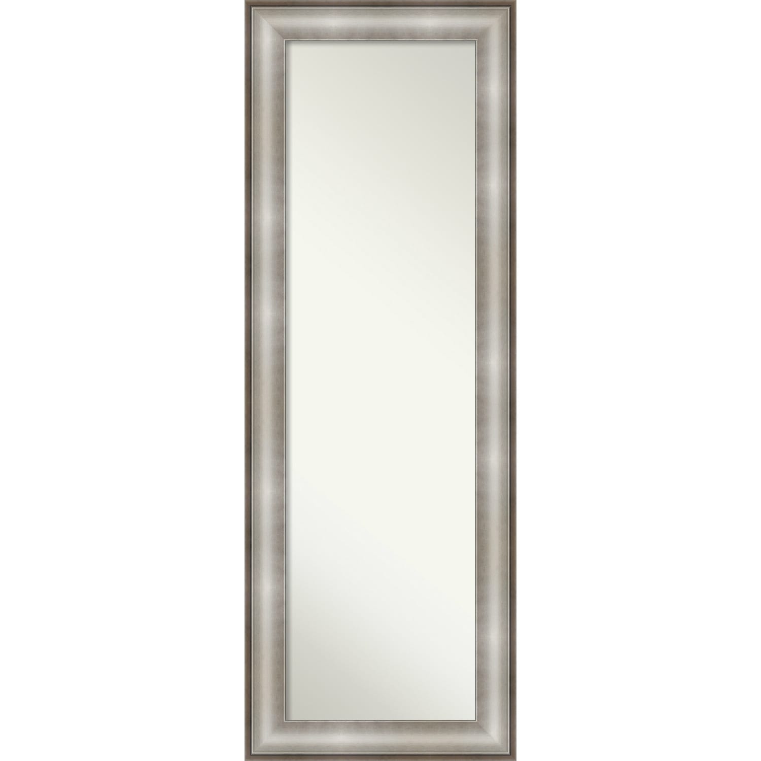Non-Beveled Full Length On The Door Mirror - Imperial Frame - Outer Size: 19 x 53 in
