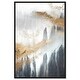 preview thumbnail 2 of 20, Oliver Gal 'Yali Majestic' Abstract Wall Art Framed Canvas Print Paint - Brown, Gray
