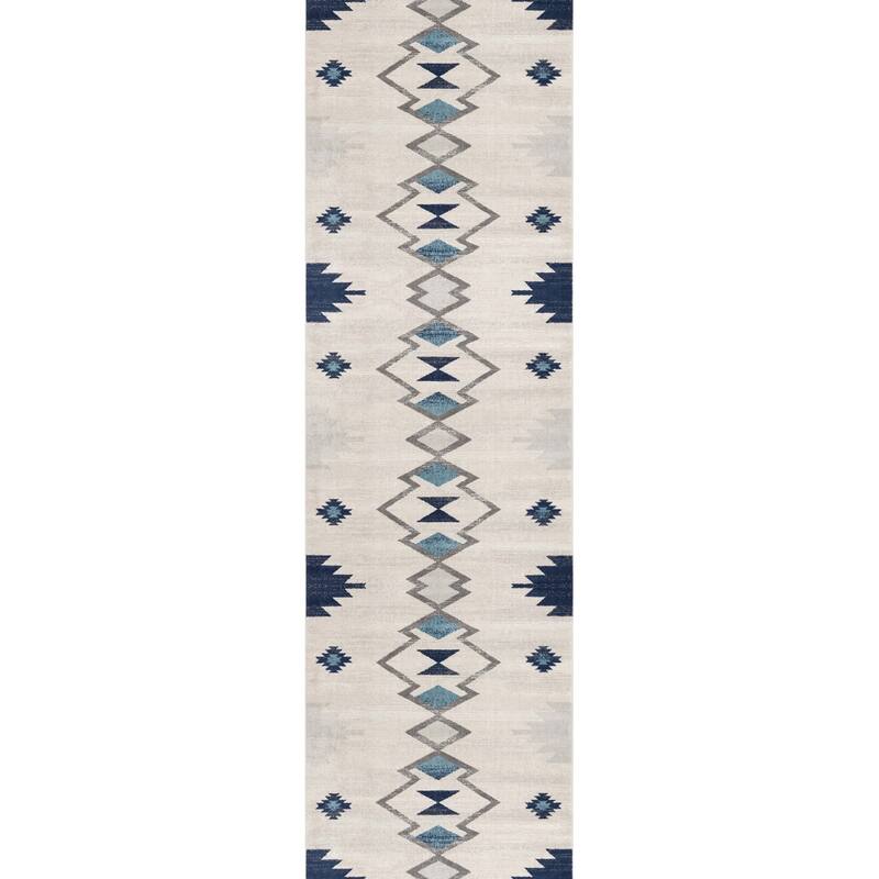 HomeRoots Southwestern Contemporary Square Area Rug