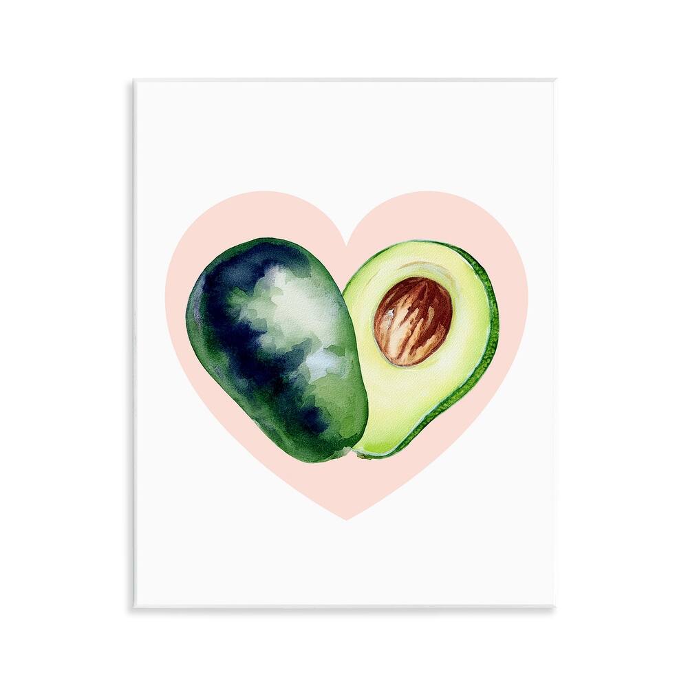 Stupell Heart Shaped Avocado Wall Plaque Art Design By Lil' Rue