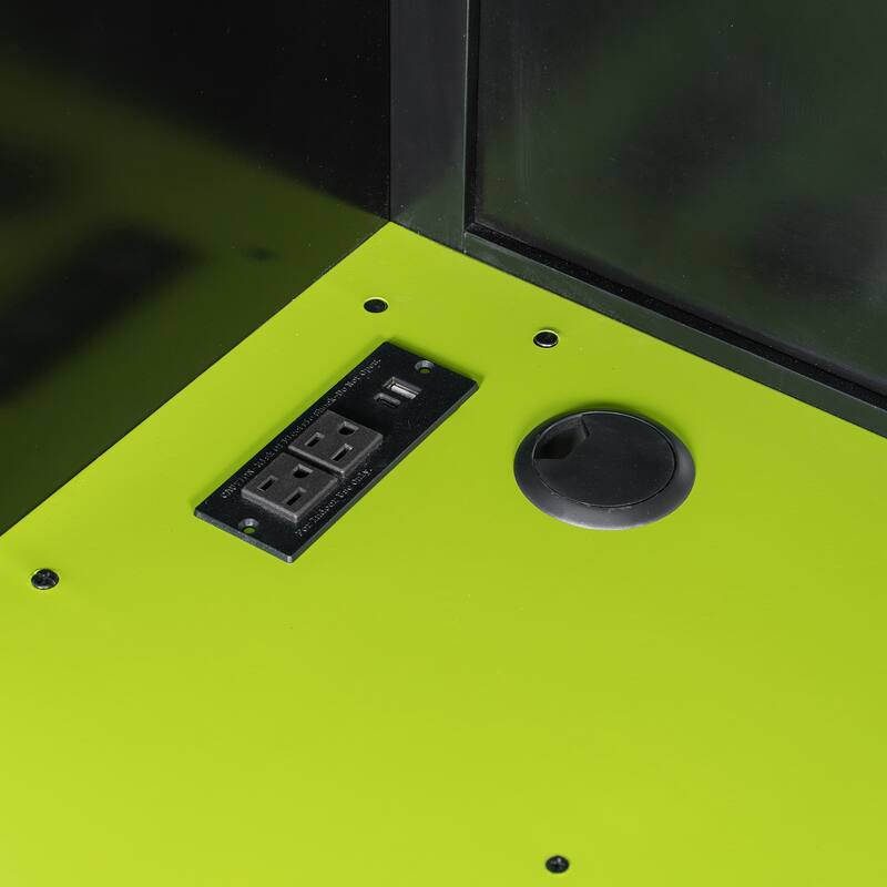 Esports Twin Loft Bed with Desk, Multi-storage Shelves and Light Strip