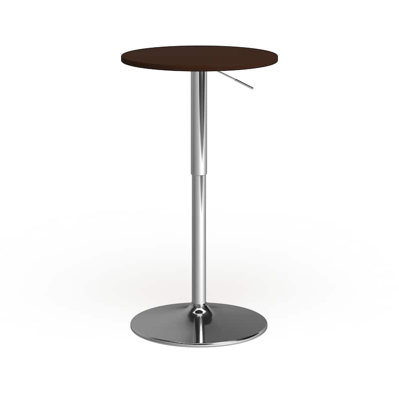 Porch & Den Oakberry 23-inch Wood Top Adjustable Bar Table - Brown