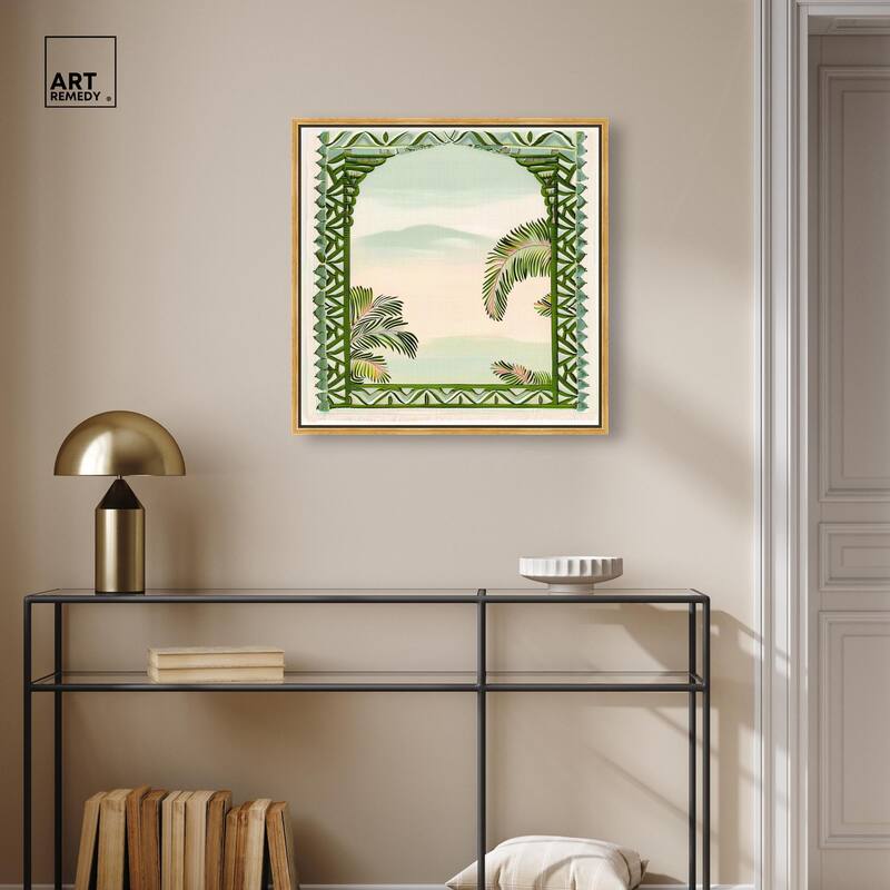 Palm View Vista Canvas by Art Remedy