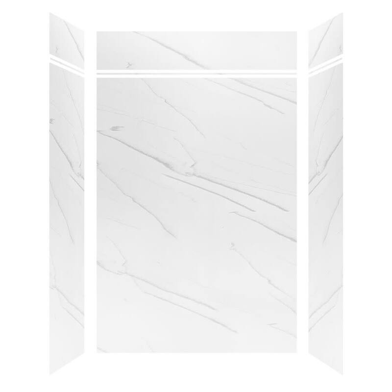 Transolid LWKX60368412 Lusso 96" H x 60" W x 36" D Three Wall Alcove