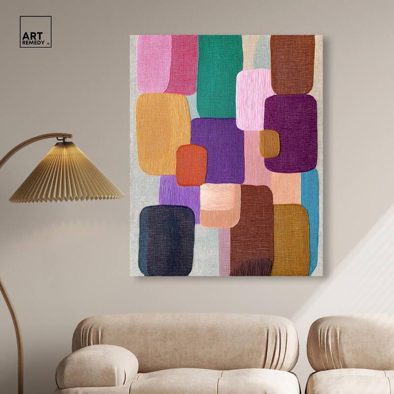 Color Block Cadence I Canvas by Art Remedy, Gallery Wrapped